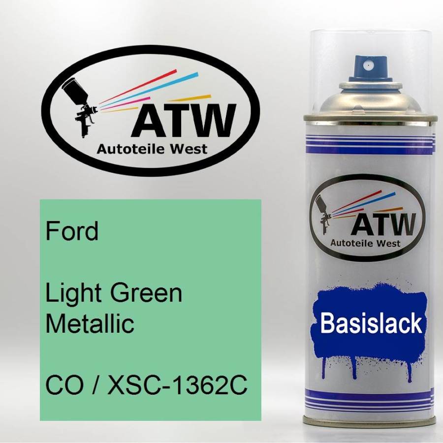 Ford, Light Green Metallic, CO / XSC-1362C: 400ml Sprühdose, von ATW Autoteile West.